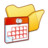 Folder yellow scheduled tasks